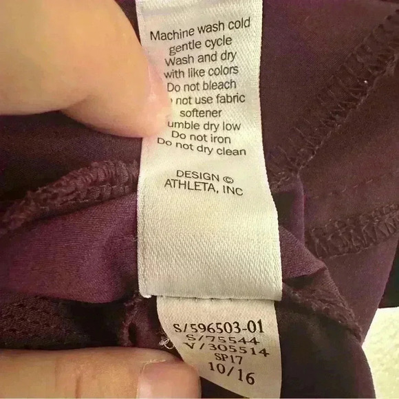 Athleta Midtown Skort Wild Bloom Purple Elastic Waist Athleisure Womens Sz 2 - Picture 12 of 13